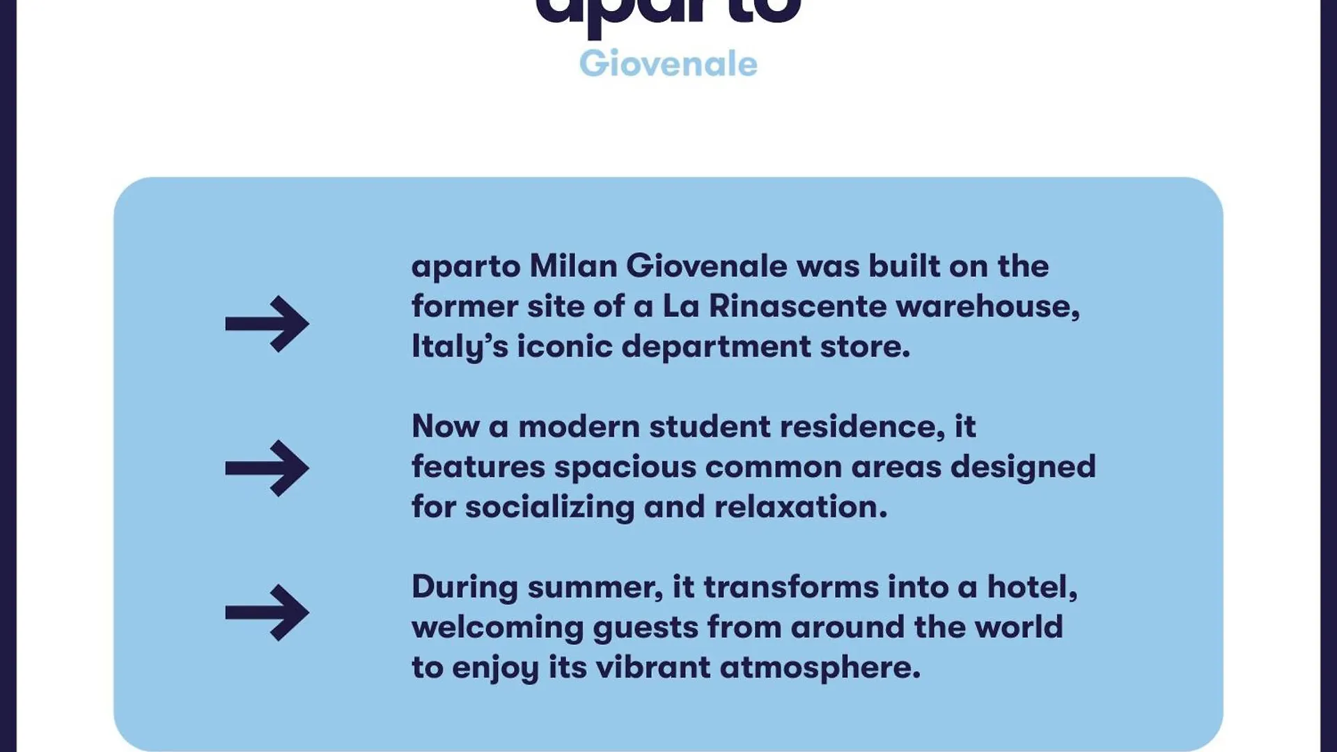 Aparto Milan Giovenale 0*,  Италия